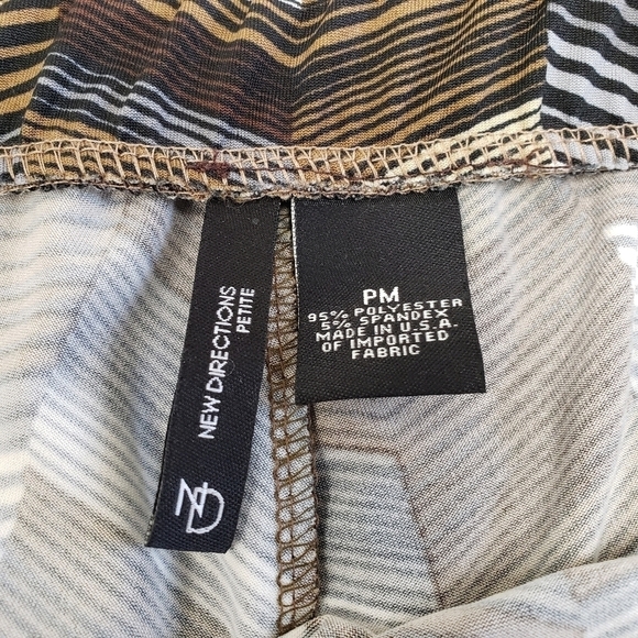 New Directions Petite Chevron Stripes Pants Size PM - Picture 5 of 5